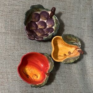 Venetian Fruit-Shaped Ceramic Decor Set